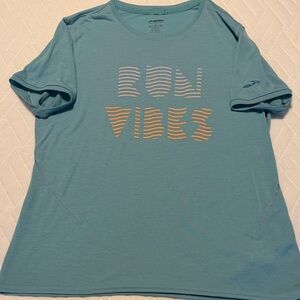 Brooks Teal 'Run Vibes' Distance Tee